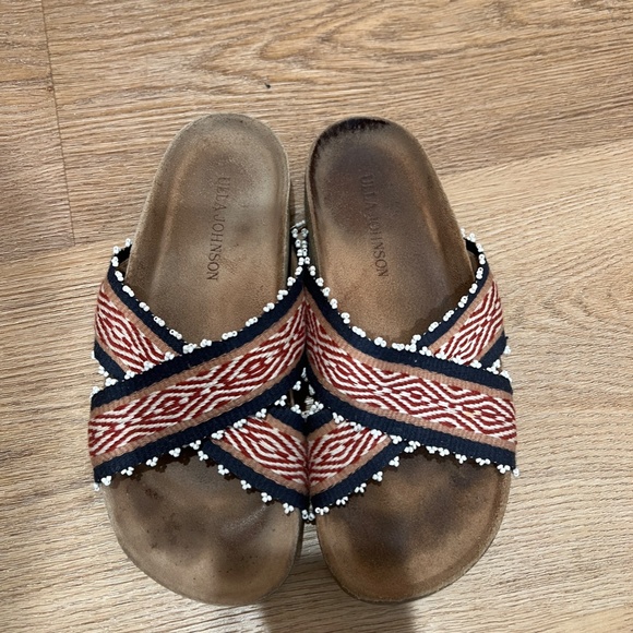 Ulla Johnson printed canvas slides - Picture 1 of 3